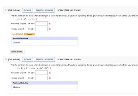 Solved DETAILS 2 0 2 Points PREVIOUS ANSWERS SCALCET8M Chegg