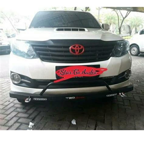 Jual Towing Depan Arb Fortuner Vrz Tanduk Depan Besi Dengan Lampu Led