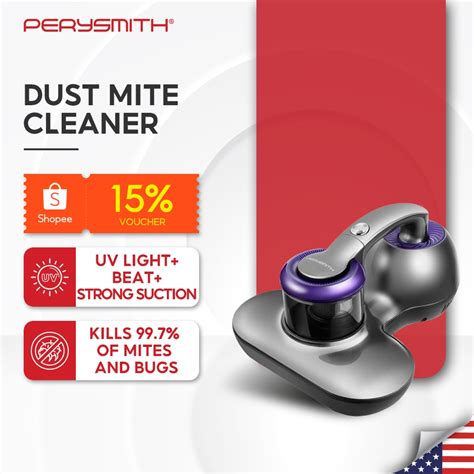 Perysmith V Dust Mite Vacuum Cleaner For Bed And Sofa With Uv Light