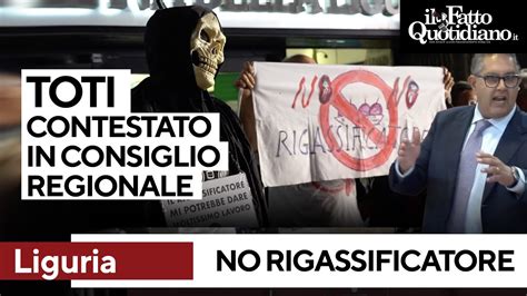 Rigassificatore Vado Ligure Protesta Contro Toti In Consiglio