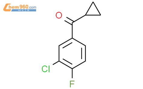 3 氯 4 氟 苯基环丙基甲基酮「cas号：898790 09 5」 960化工网