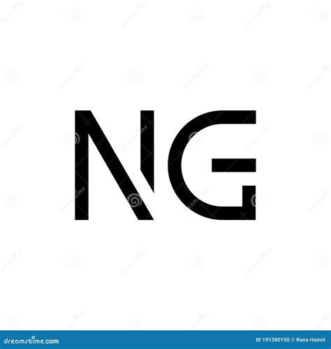 Initial Letter NG Logo Design Vector Template Creative Abstract NG