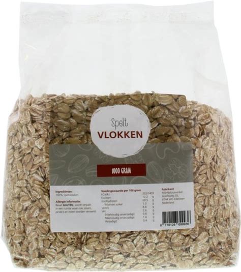 Mijnnatuurwinkel Speltvlokken 1 Kg Bol