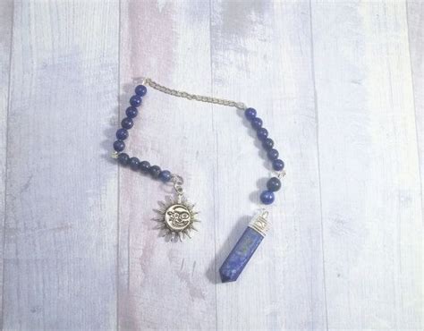 Lapis Pendulum Chakra Pendulum Dowsing Pendulum Lapis Pendant Crystal