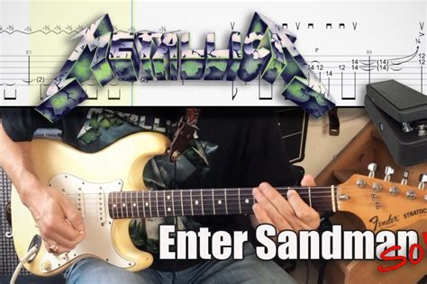 Enter Sandman Metallica Cover Guitar Tab Lesson Tutorial Mr Tabs