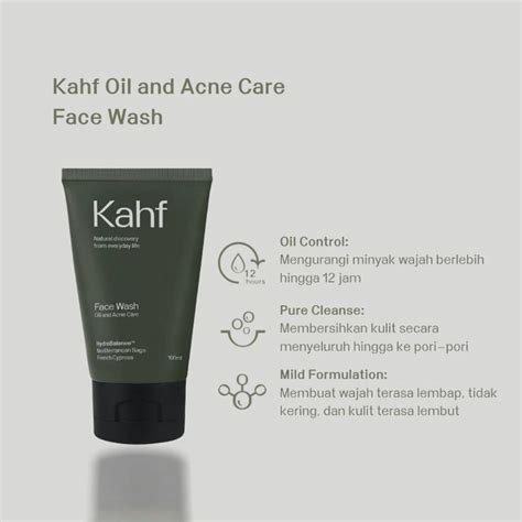 Jual Kahf Face Wash Ml Sabun Cuci Muka Pria Mencerahkan Kulit