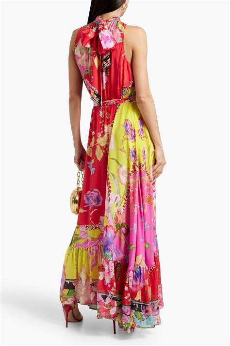 Camilla Crystal Embellished Belted Silk Crepe Maxi Dress The Outnet