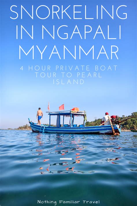 Snorkeling in Ngapali Myanmar: 4 Hour Private Boat to Pearl Island