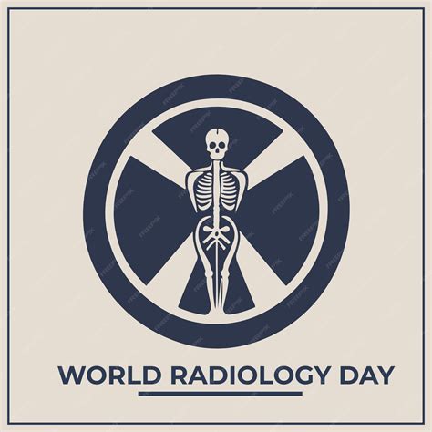 Logotipo Sencillo Para El Evento Del Día Internacional De La Radiología