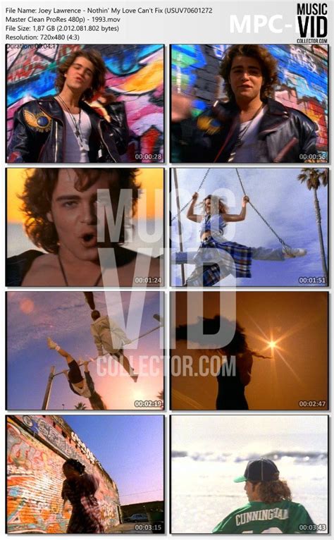 Joey Lawrence Archives MVC MusicVidCollector