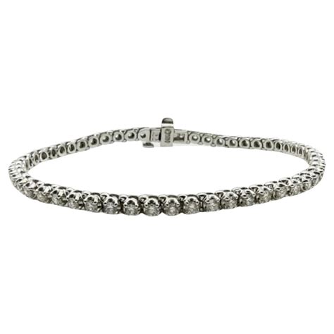 7 95 Carat Diamond Tennis Bracelet 14k White Gold For Sale At 1stdibs