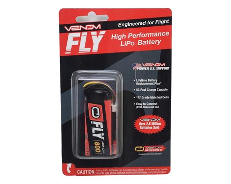 Venom Power Fly 3S 30C LiPo Battery 11 1V 800mAh VNR25051 HobbyTown