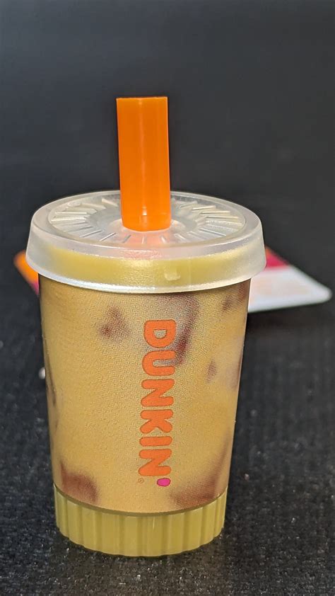 Dunkin Donuts Flavored Lip Balm Key Chain New Dunkin Iced Coffee Inspired Lip Care Keyring