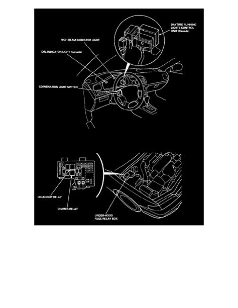 Honda Workshop Manuals Accord L4 2156cc 22l Sohc 1991 Relays And Modules Relays And