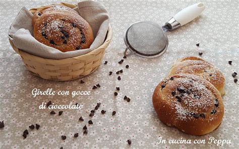 Girelle Con Gocce Di Cioccolato Fondente In Cucina Con Peppa