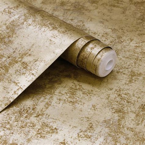 DISTRESSED GOLD LEAF Peel And Stick Wallpaper Gold Wallpaper