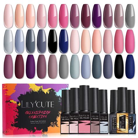 Lily Cute Uv Nagellack Nude Rosa Gel Nagellack Set Schellack Nagellack