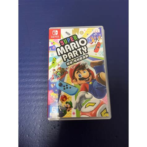 中文封面 Ns Switch 超級瑪利歐派對 中文版 Mario Party 蝦皮購物