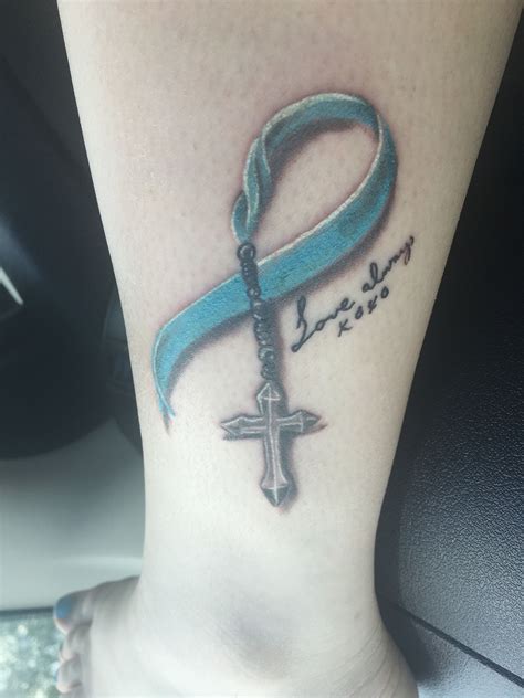 List Of Prostate Cancer Ribbon Tattoo Ideas | Cleo Tattoobea