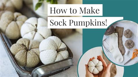 How To Make Diy Sock Pumpkins Video Tutorial Bellewood Cottage