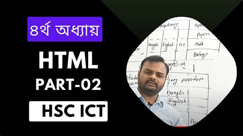 Hsc Ict Chapter Part Html Html Basic Code