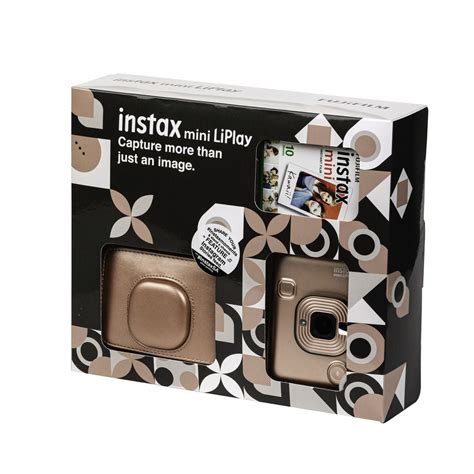 Fujifilm Instax Mini LiPlay Blush Gold 1 Film 1 Case Instant Film