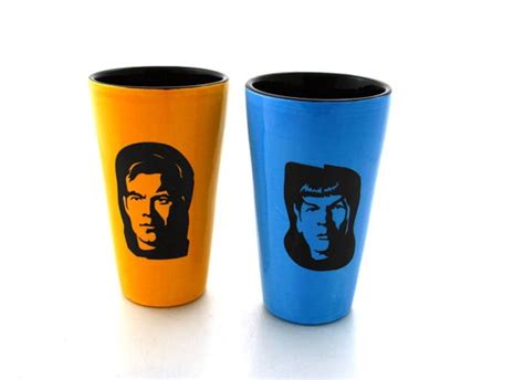 Star Trek R Inspired Tumblers Set Of Two Tall Tumblers Etsy Star