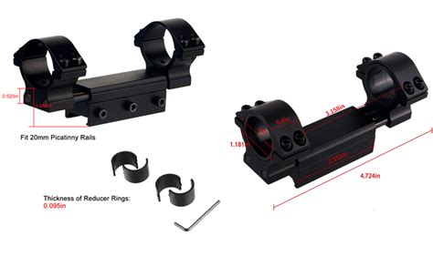 ToopMount Dual Ring Scope Mount Rings Zero Recoil Mounting Rings Fit