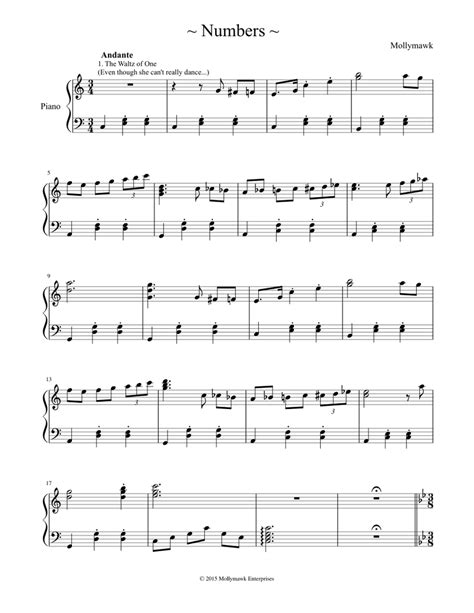 Numbers Still Wip Sheet Music For Piano Download Free In Pdf Or