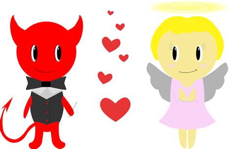 Devil And Angel Cartoon