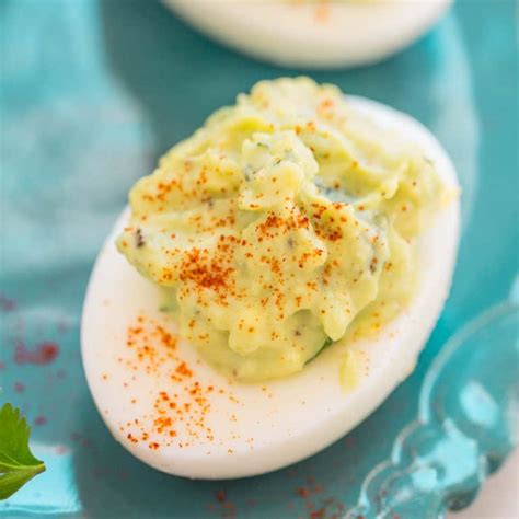 Healthier Avocado Deviled Eggs Recipe Averie Cooks