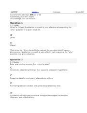 Module 1 Mastery Test Docx LATEST Attempt 1 10 Minutes Score For This