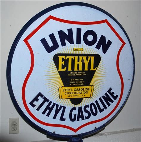 Union Ethyl Gasoline Porcelain Sign Porcelain Signs