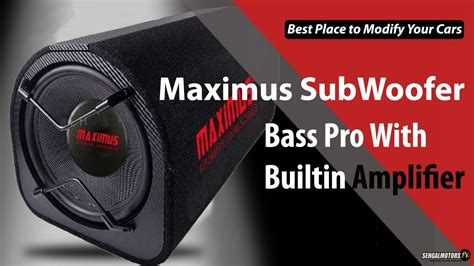 Maximus Bass Pro SubWoofer With Builtin Amplifier Maximus Woofer