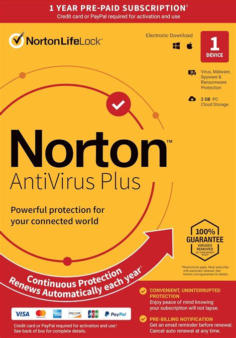 Norton Antivirus Plus 2023 Ready Antivirus Software For 1