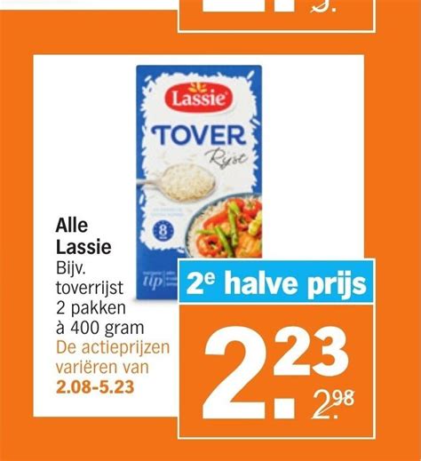 Alle Lassie 2 pakken à 400 gram aanbieding bij Albert Heijn