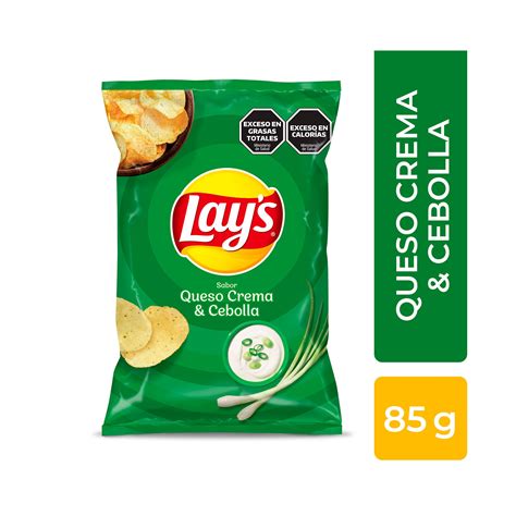 Lays Papas Fritas Sabor Queso Crema Y Cebolla Precio Rappi