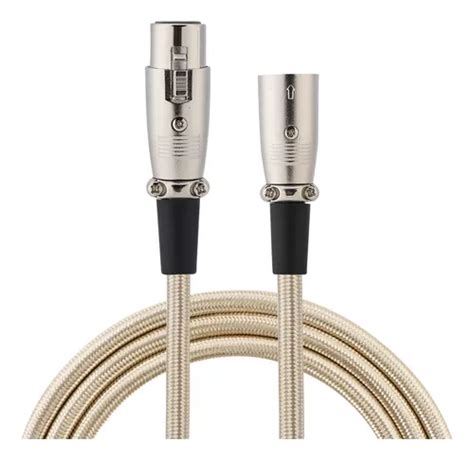 Cabo Xlr De 6 Pés E 3 Pinos Para Microfone Fêmea Cabo De Mi