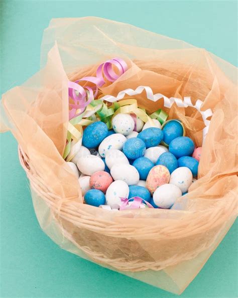 Easter egg basket stock image. Image of springtime, food - 23926445