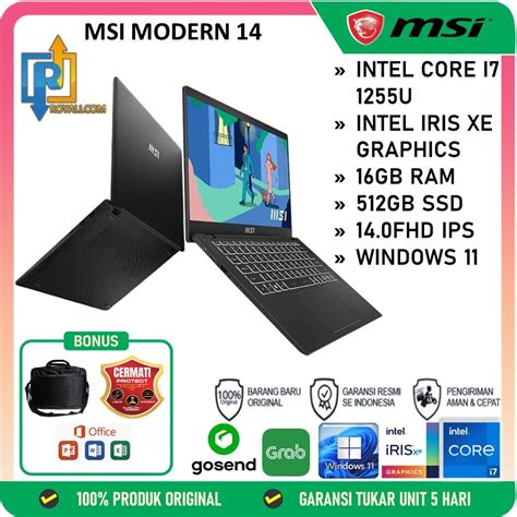 Jual Msi Modern I Gb Gb Windows Office Home Studen