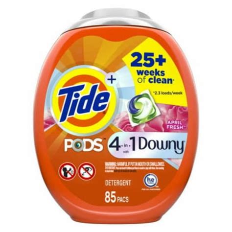 Tide Pods With Downy Laundry Detergent Pacs April Fresh 85 Ct 85 Pacs