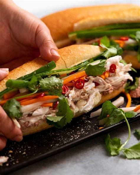 Chicken banh mi vietnamese sandwich – Artofit