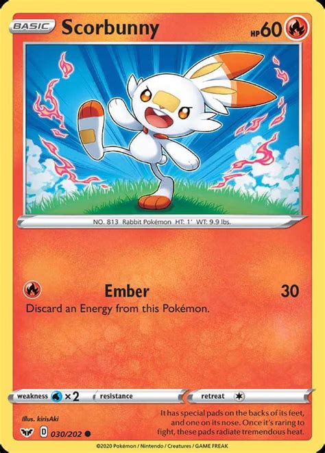 Scorbunny Swsh1 30 Pokémon Card Database Pokemoncard