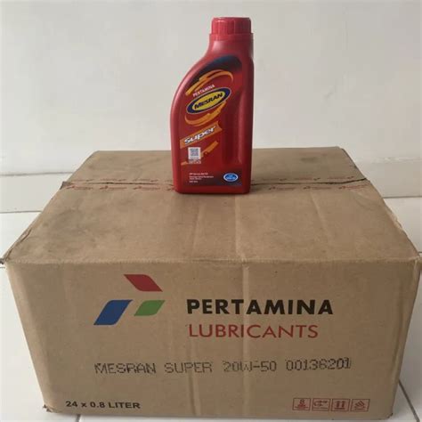 Dus Mesran Super L Isi Pertamina Oli Oil Motor Mesin Sae W