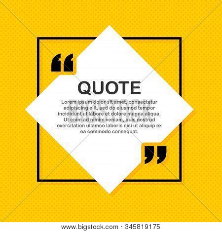 Set Quote Frames. Vector & Photo (Free Trial) | Bigstock