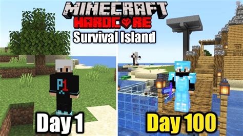 I Survived Days On A Survival Island In Minecraft Hardcore