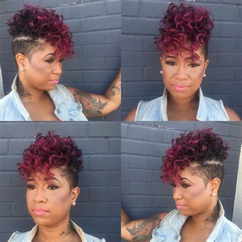 2023 Popular Curly Red Mohawk Hairstyles