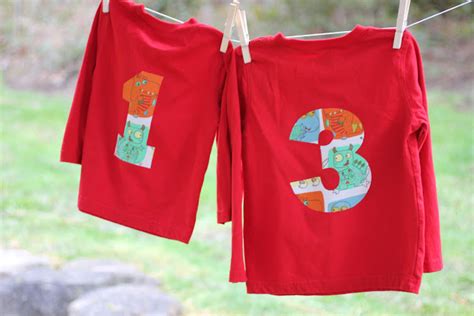 No Sew Birthday Number Shirts Repeat Crafter Me