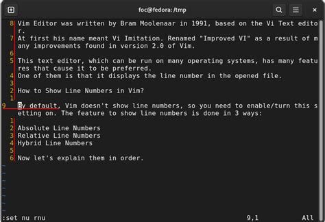 How To See Line Numbers In Vim Editor Printable Templates Free