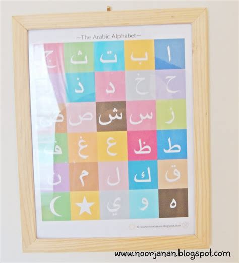 Noor Janan Homeschool Arabic Letters